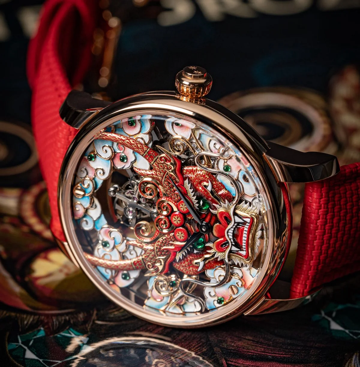 Introducing: Jaquet Droz Tourbillon Skelet Red Gold 'Dragon Mask
